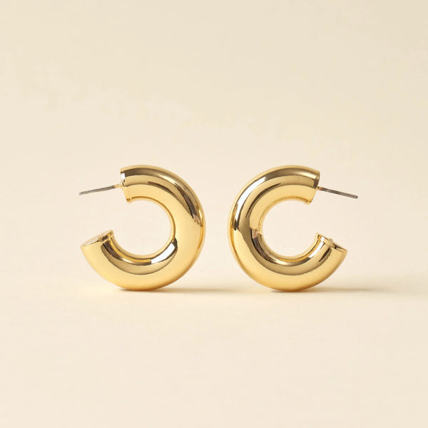 ER HOOP EARRING Gold emma ピアス Gold Mini Hoop Clip On Earrings | Emma Holland Jewellery