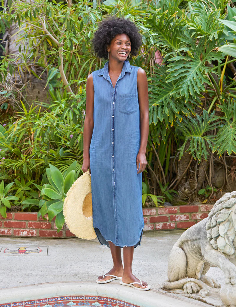 RORY SLEEVELESS Sleeveless Maxi Shirtdre