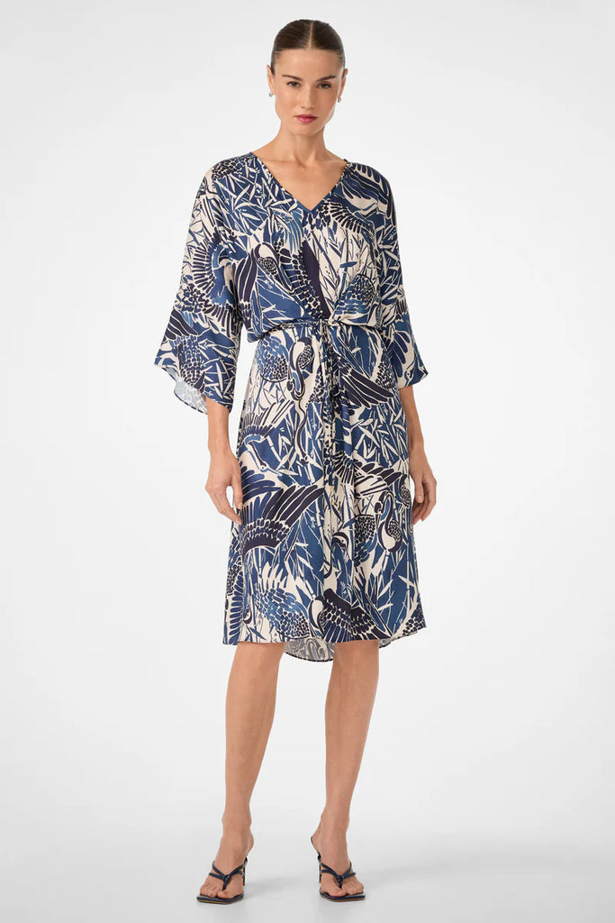 Topspin Short-Sleeve Midi Dress - Tsuru