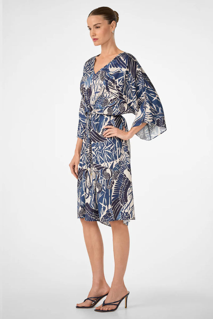 Topspin Short-Sleeve Midi Dress - Tsuru