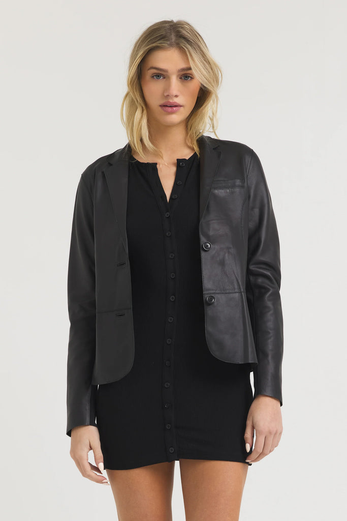 Allison Burnished Leather Jacket