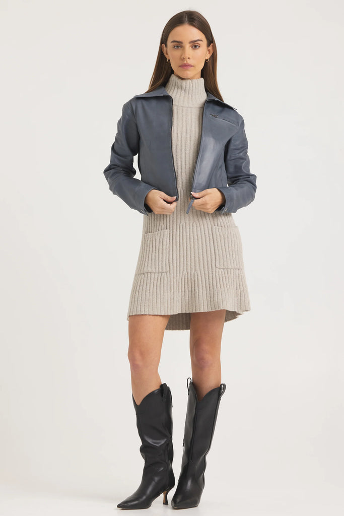 Moira Patina Leather Jacket