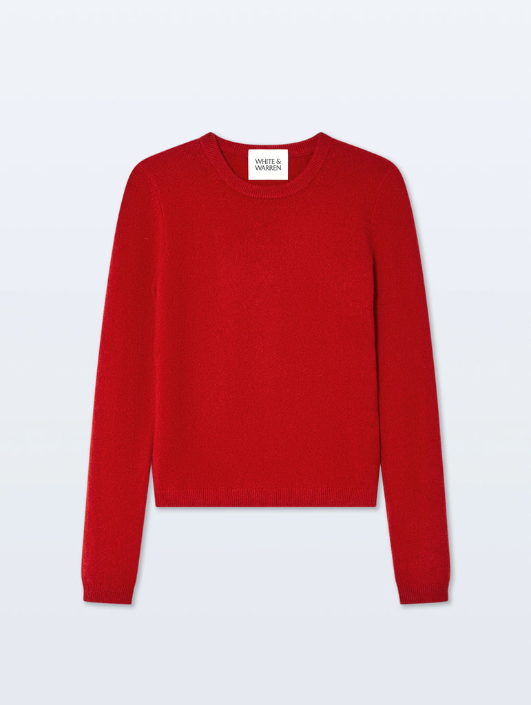Cashmere Slim Stretch Crewneck