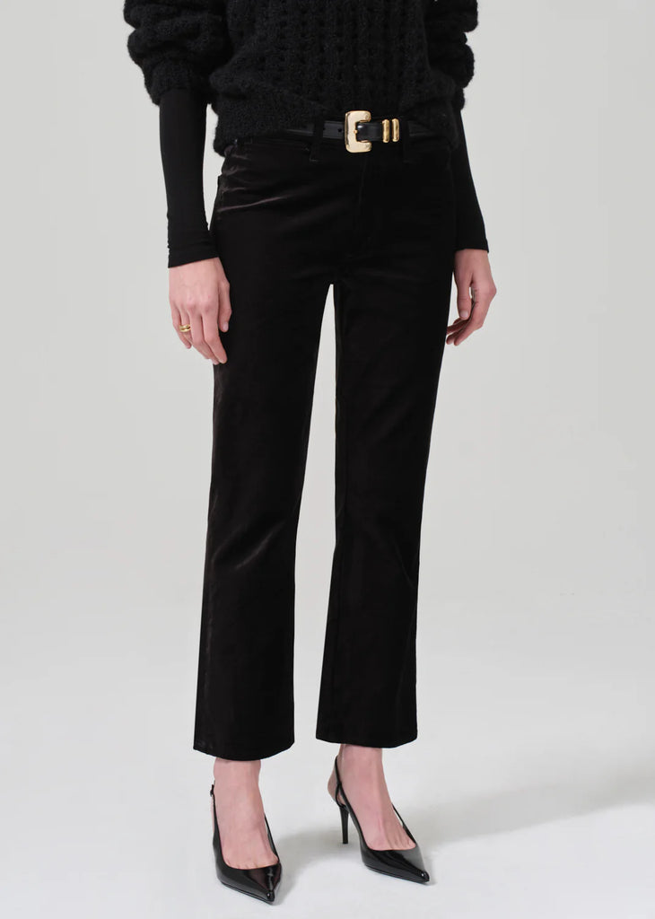 Isola Cropped Trouser Velvet