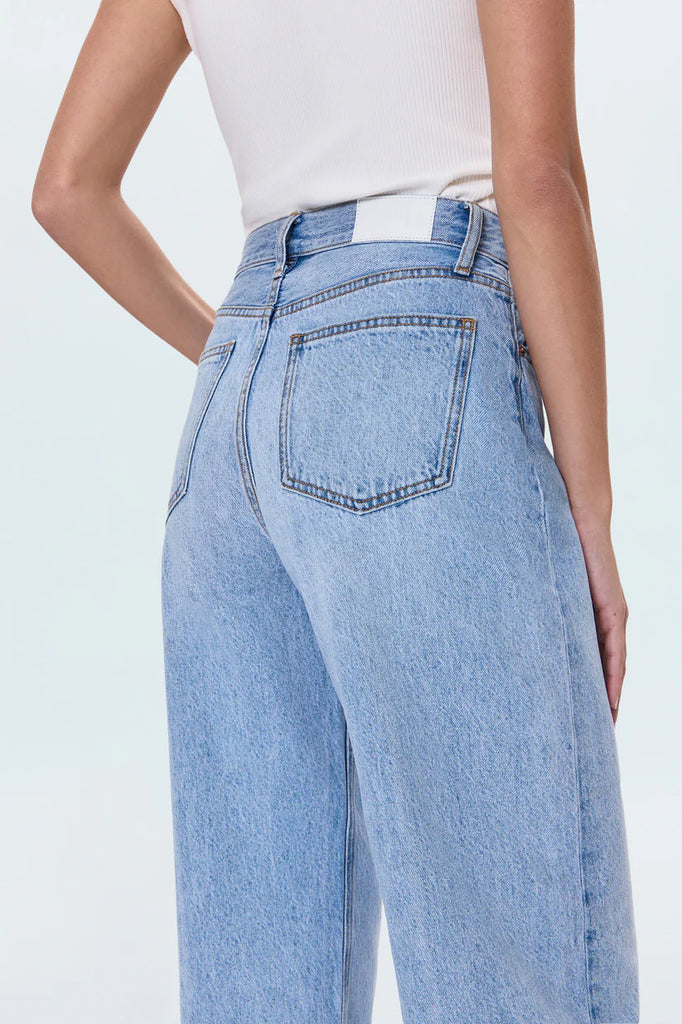Wes High Rise Barrel Jean