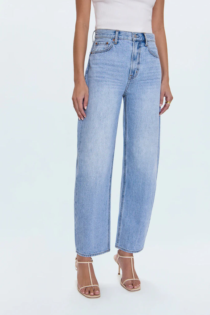 Wes High Rise Barrel Jean