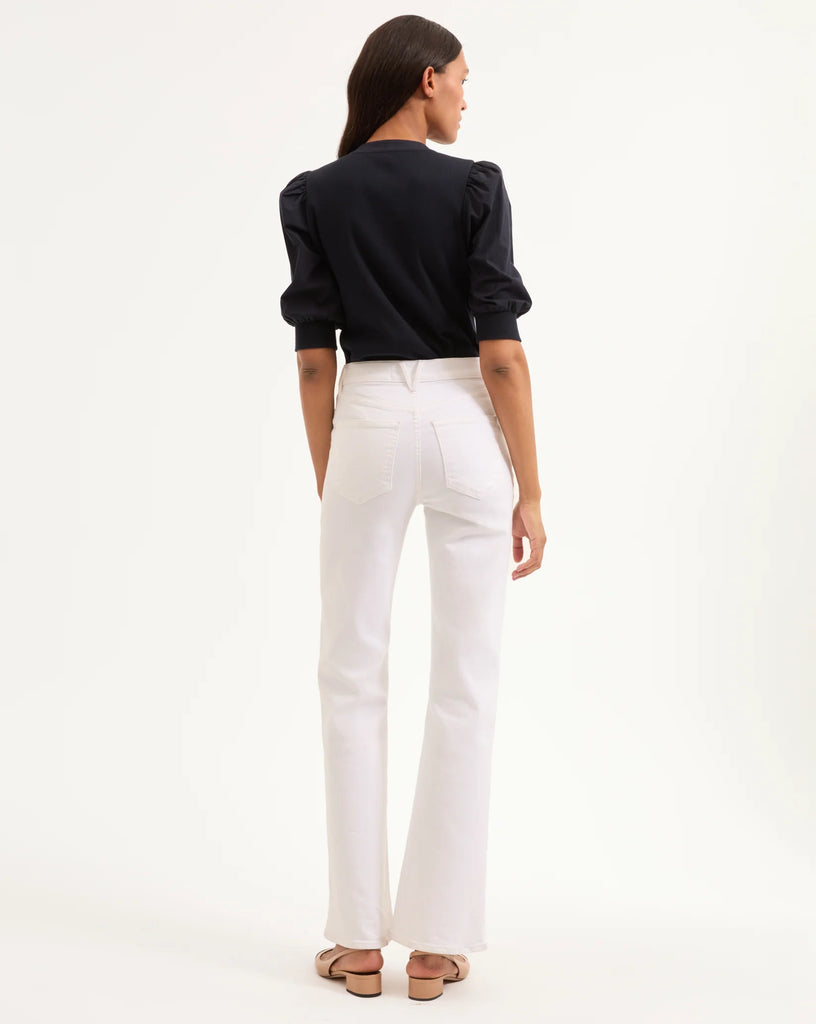 Crosbie Patch-Pocket Slim Wide-Leg Jean
