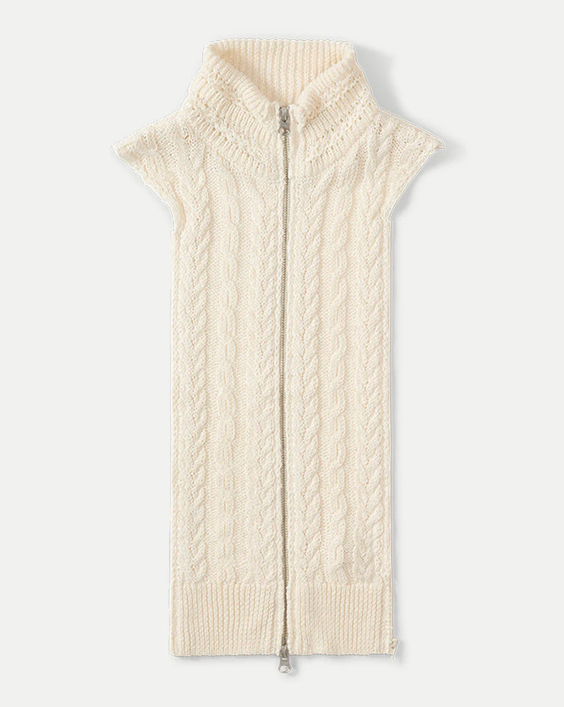 Zander Cable-Knit Dickey