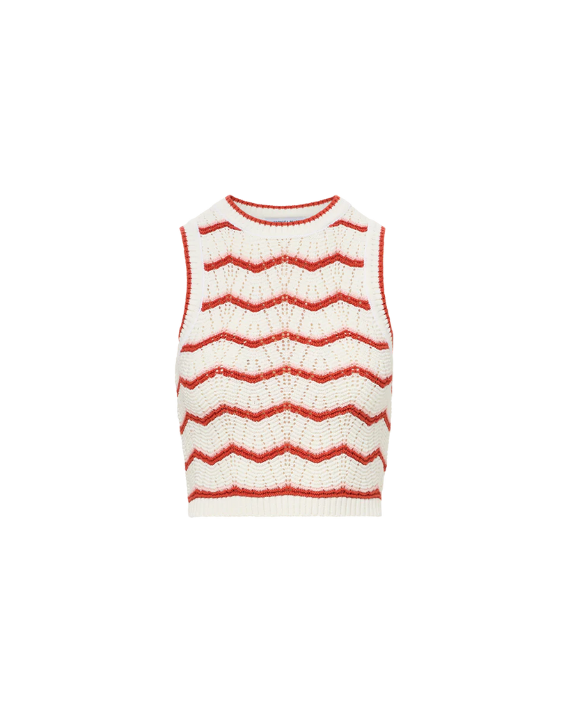 Jerrel Cropped Knit Tank Top