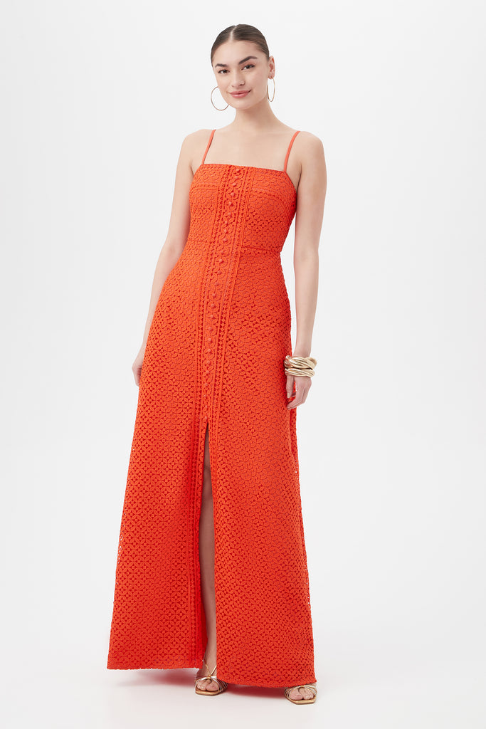 Akumi Sleeveless Lace Maxi Dress