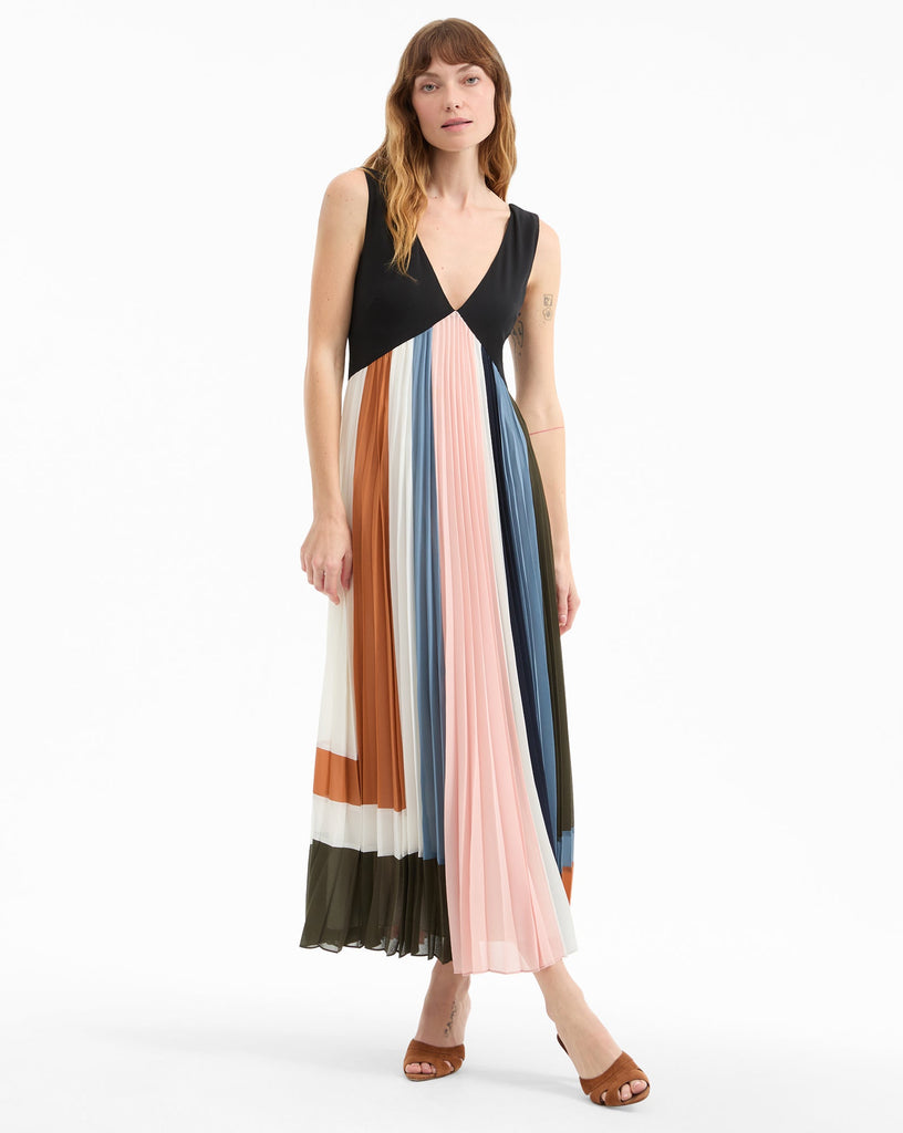 Nelly Pleated Maxi Dress