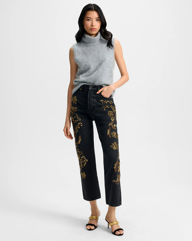 Mazzy Brushed Cashmere Sleeveless Sweater