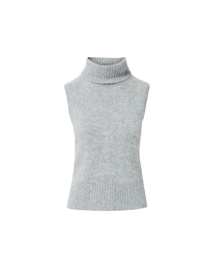 Mazzy Brushed Cashmere Sleeveless Sweater