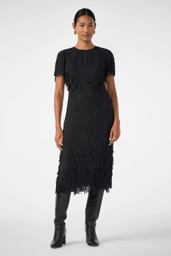 Silkoak Flutter Midi Dress
