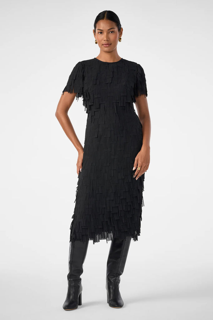 Silkoak Flutter Midi Dress