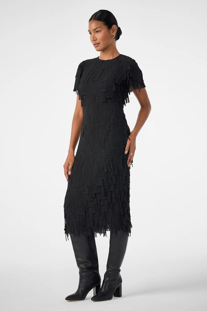 Silkoak Flutter Midi Dress