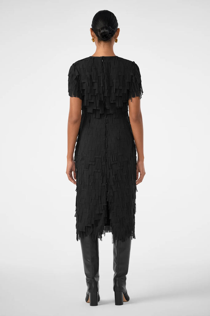 Silkoak Flutter Midi Dress