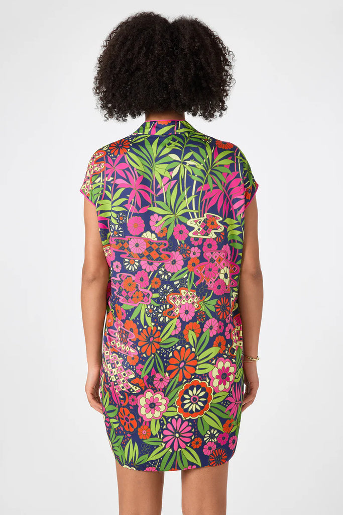 Tarashi Short-Sleeve Mini Dress - Fumi Floral