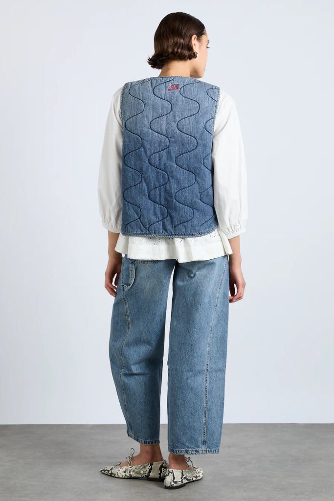 Denim Tilly Gilet- Vintage Wash