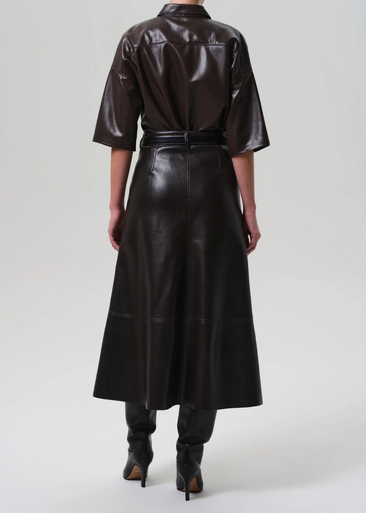 Cassia Leather Skirt