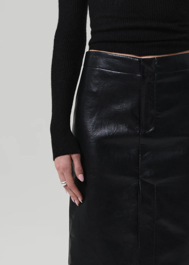 Nara Pencil Skirt Recycled Leather