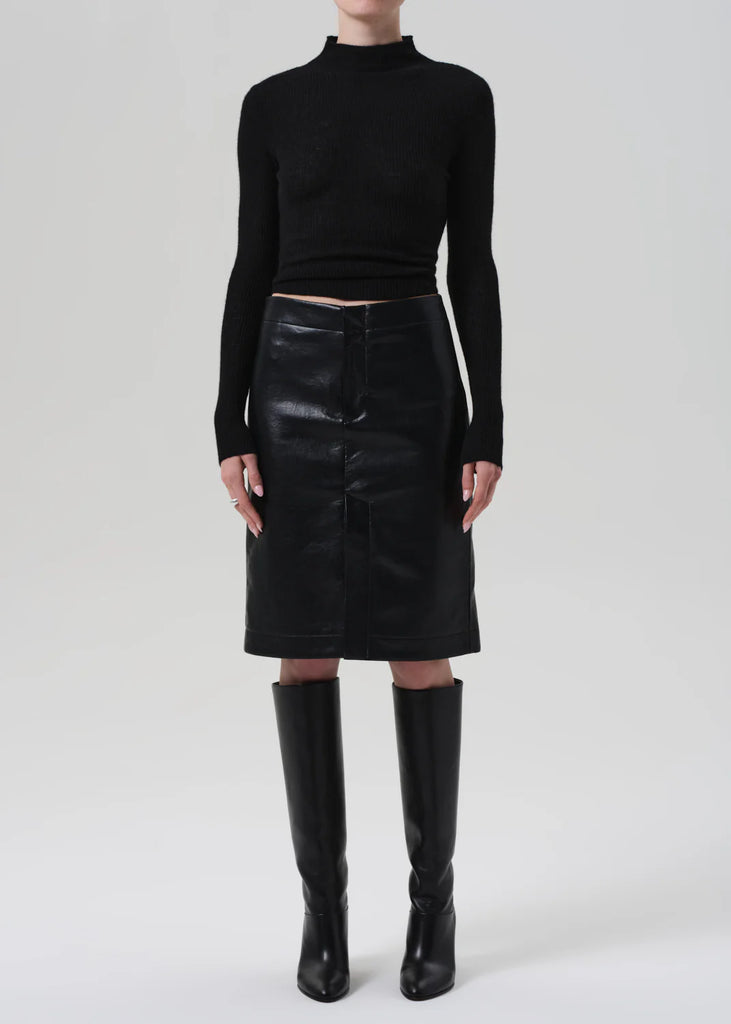 Nara Pencil Skirt Recycled Leather