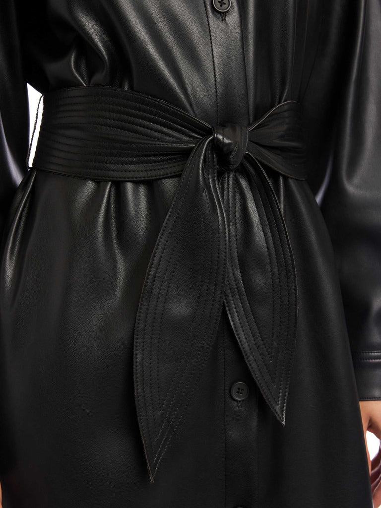 Jennifer Faux Leather Dress