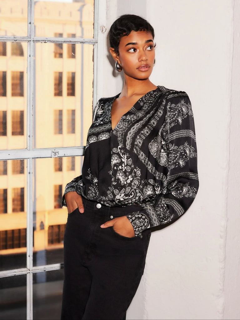 Ines Drape Front Top