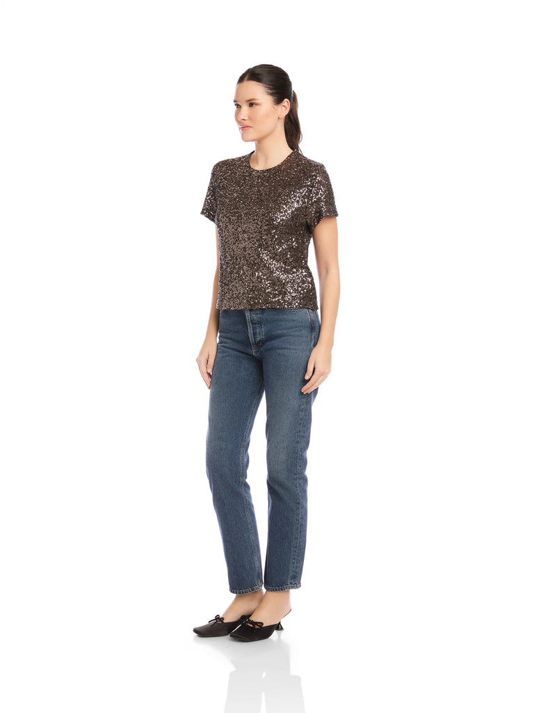 Stacey Sequin Top