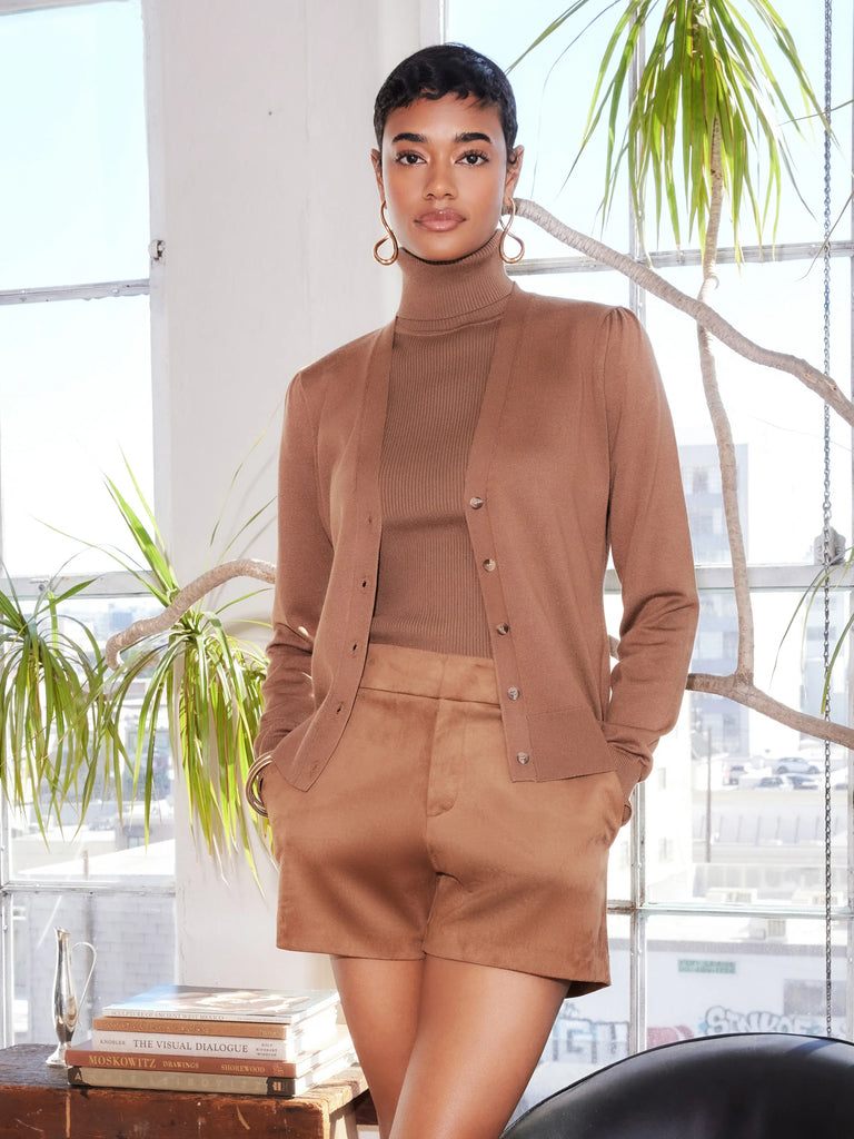 Faux Suede Modern Short