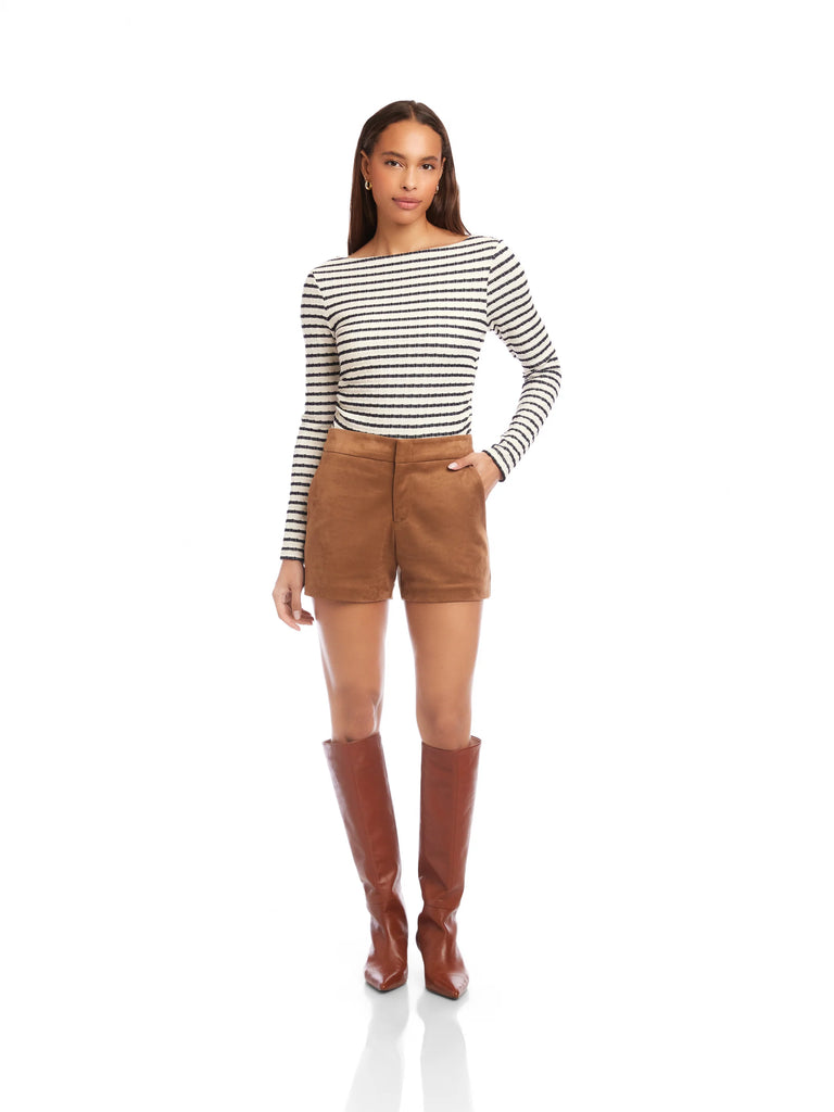 Faux Suede Modern Short