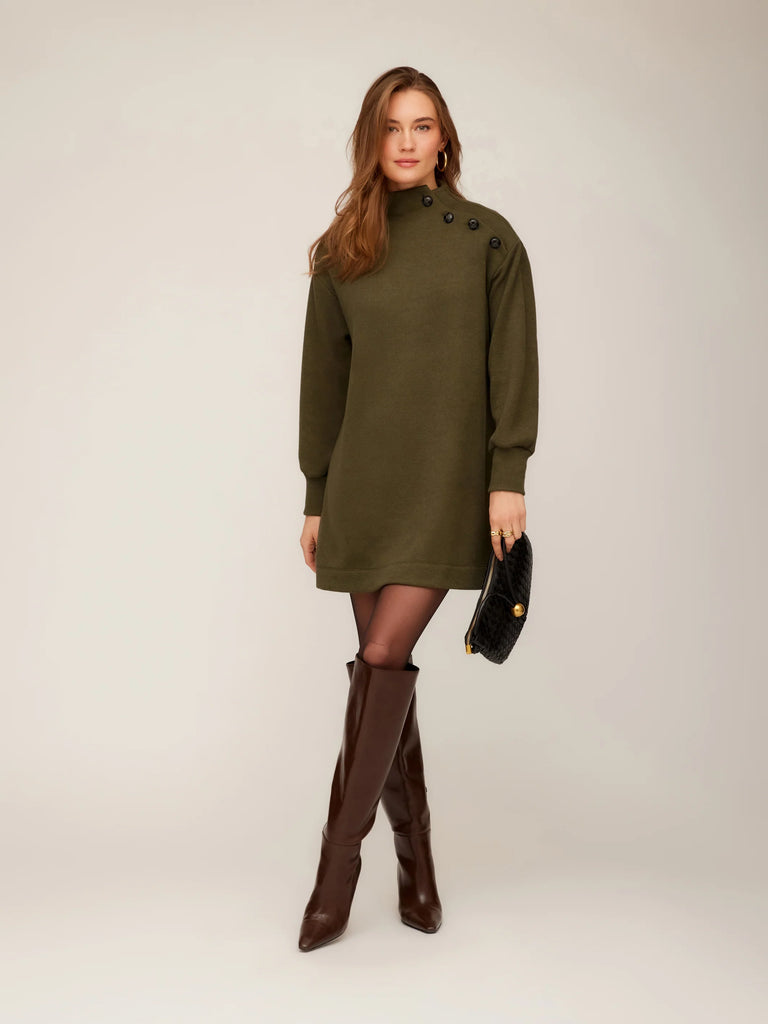 Brenna Mock Neck Dress