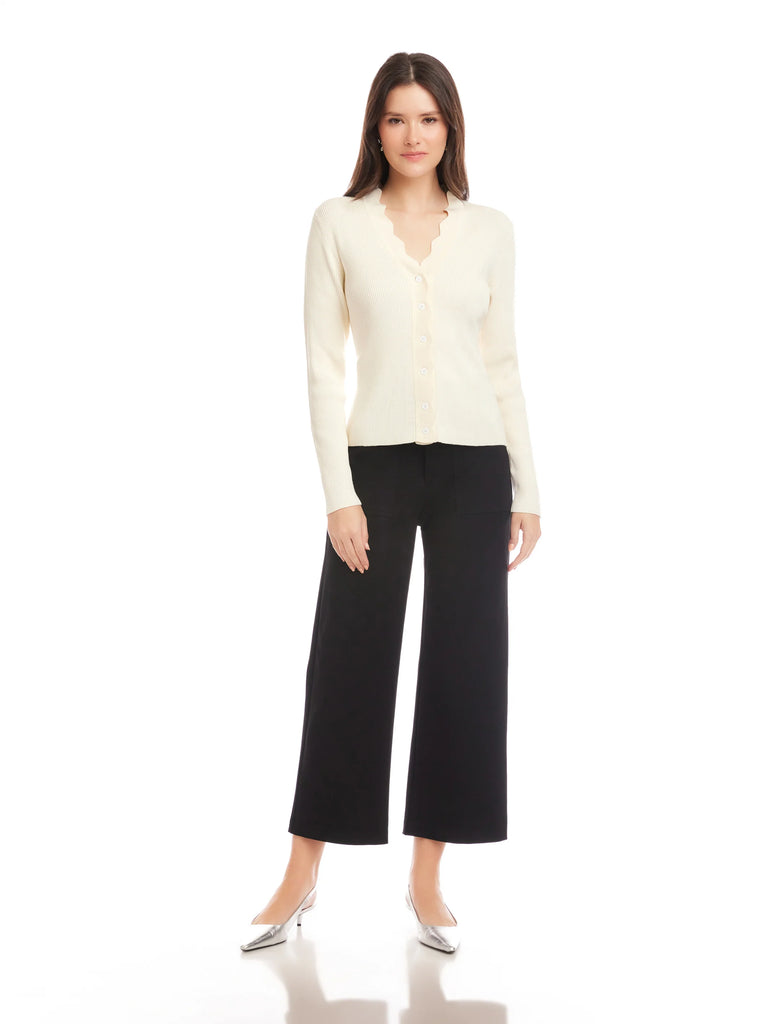 Bliss Scallop Edge Cardigan