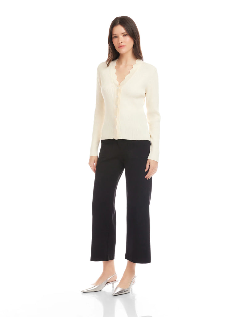 Bliss Scallop Edge Cardigan