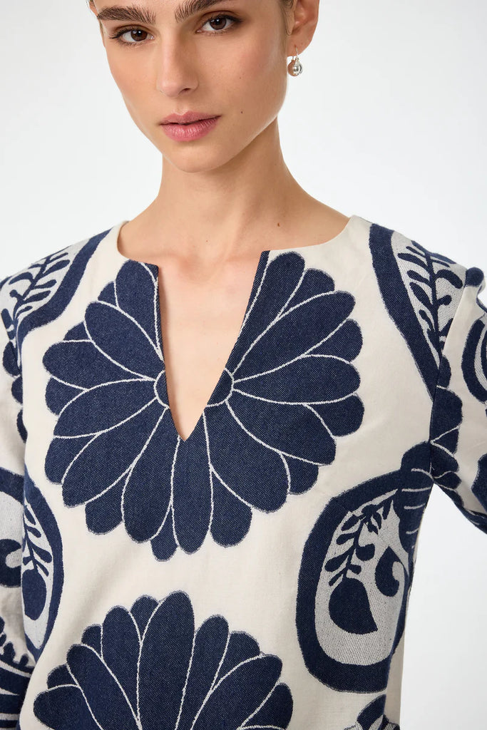 Amy 3/4 Sleeve Dress - Fuyuko Fil Coupe