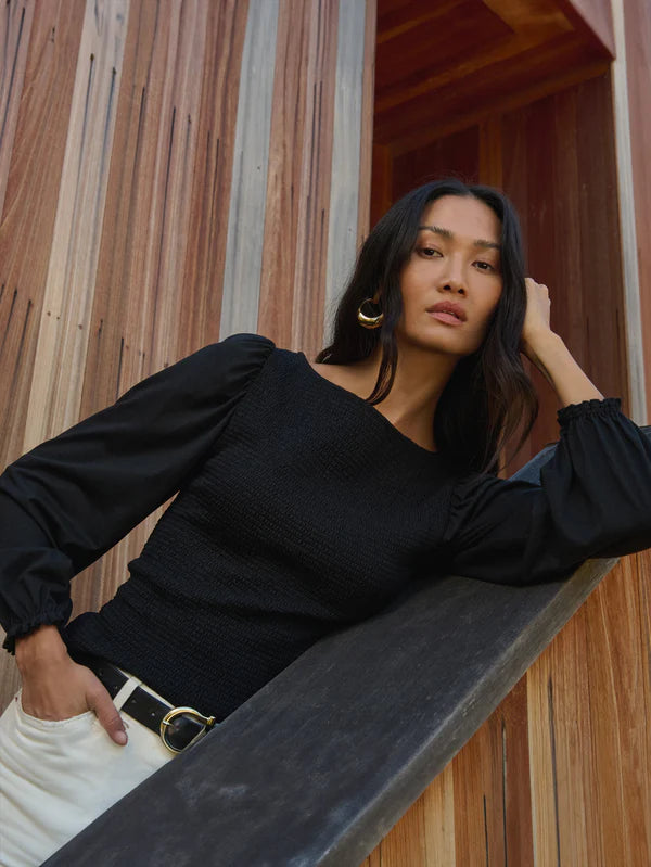 Aidan Smocked Blouse