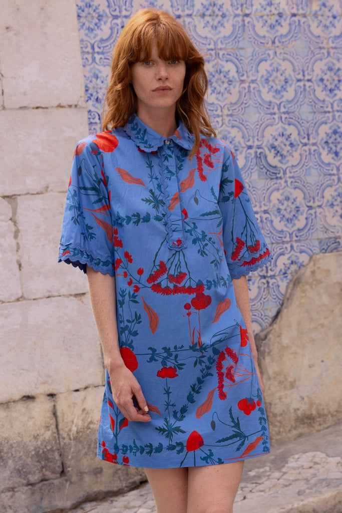 Collard Shirt Dress Mini
