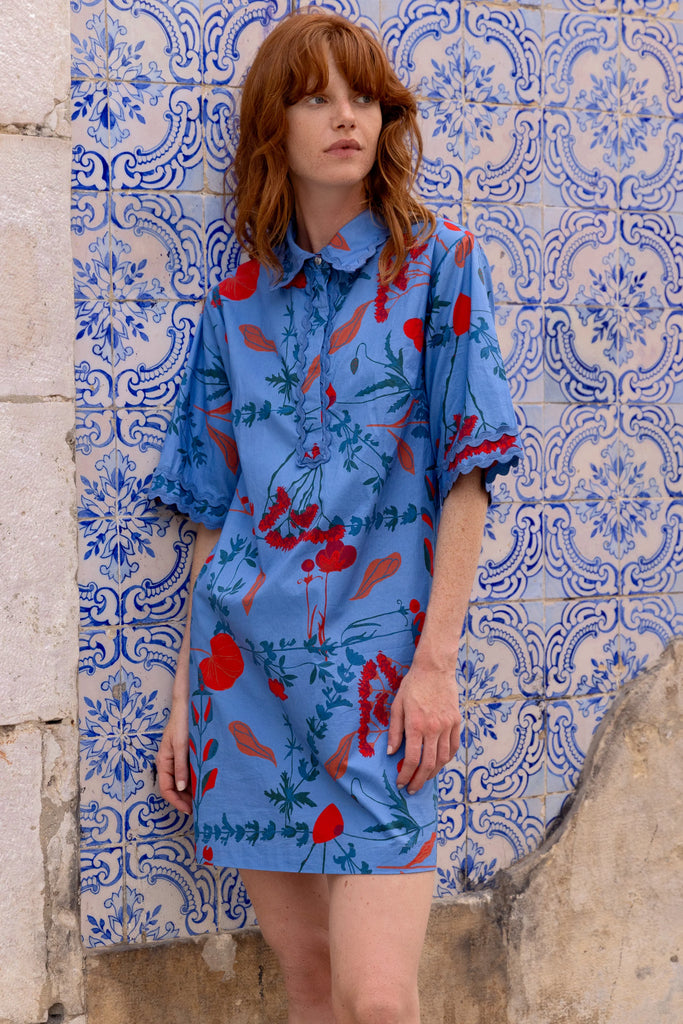 Collard Shirt Dress Mini