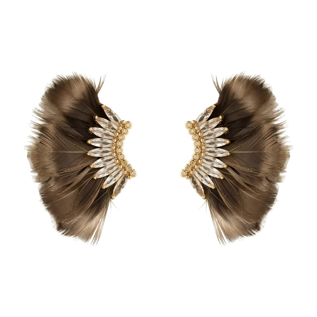 Luxe Mini Madeline Feather Earrings