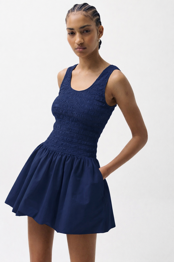 Ilona Bubble Hem Dress | Rebecca & Co Ilona Bubble Hem Dress | Rebecca & Co