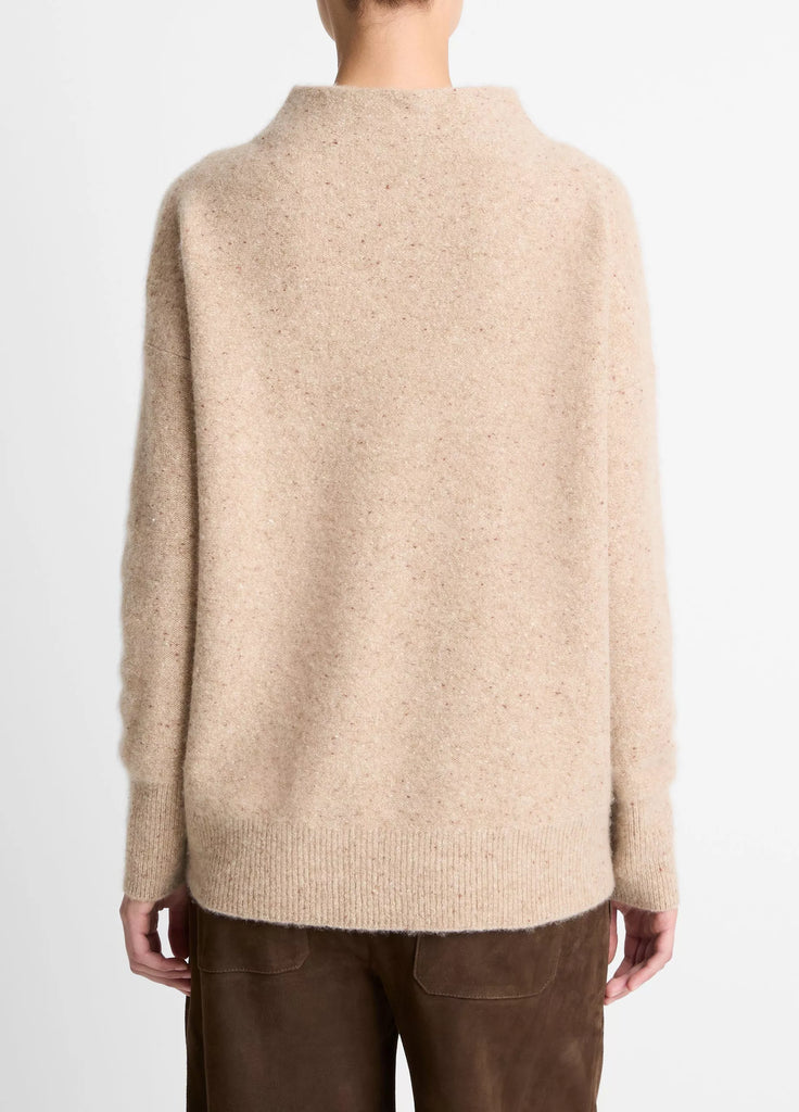 Donegal Cashmere Funnel-Neck Sweater