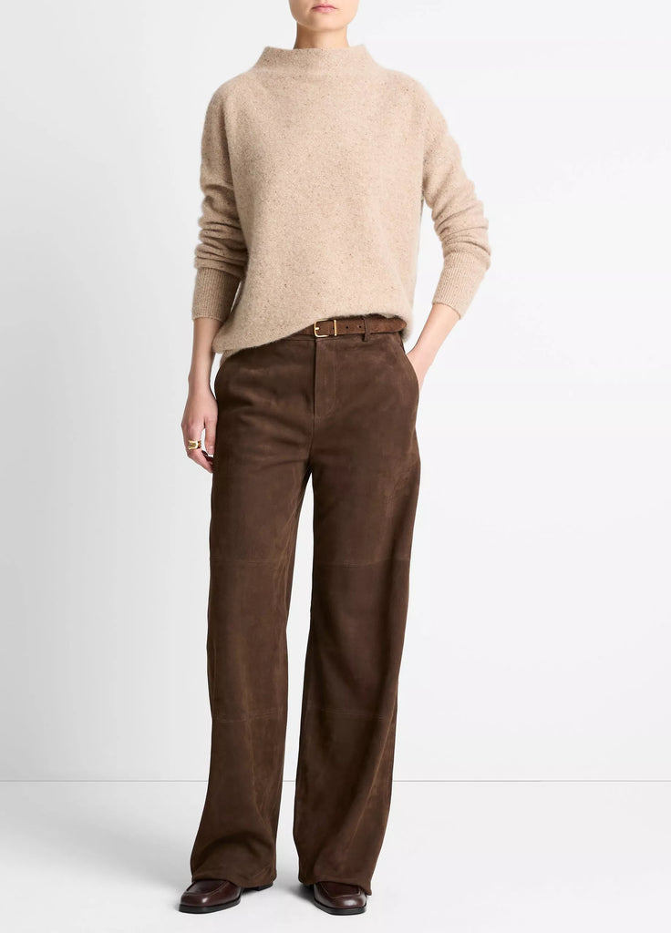 Donegal Cashmere Funnel-Neck Sweater