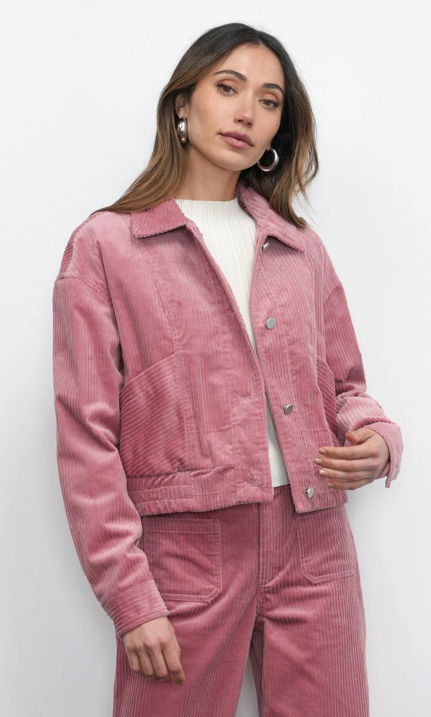 Dylanne Corduroy Jacket w/ Soft Jersey Lining