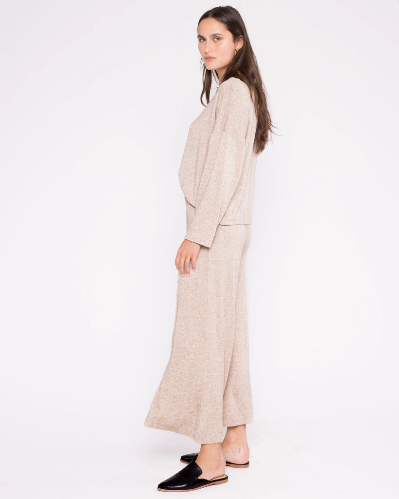 Sweater Knit Boatneck Top