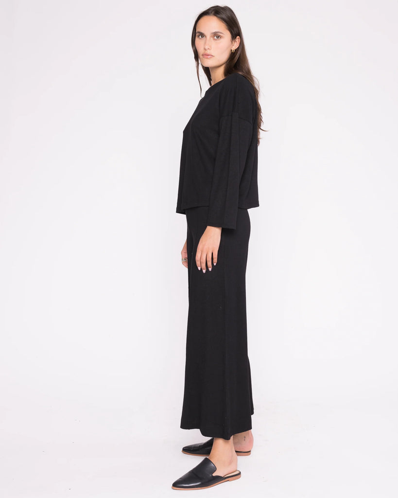 Sweater Knit Wide Leg Pant