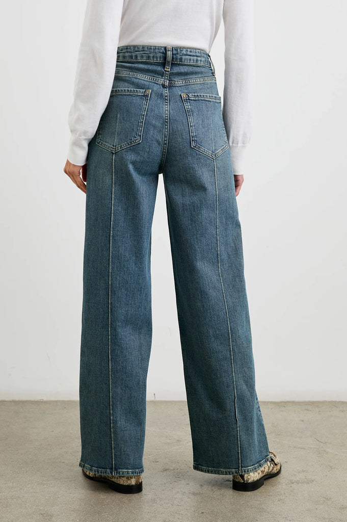 Getty Pintuck Wide Leg Jean