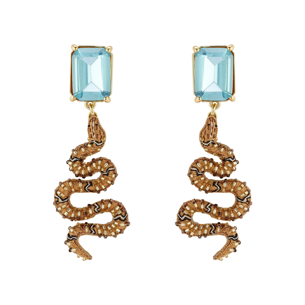 Snake Drop Earrings