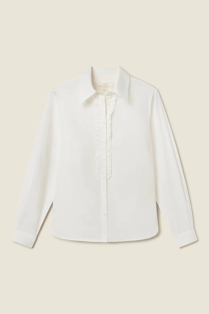 Ava Shirt White Cotton Popplin