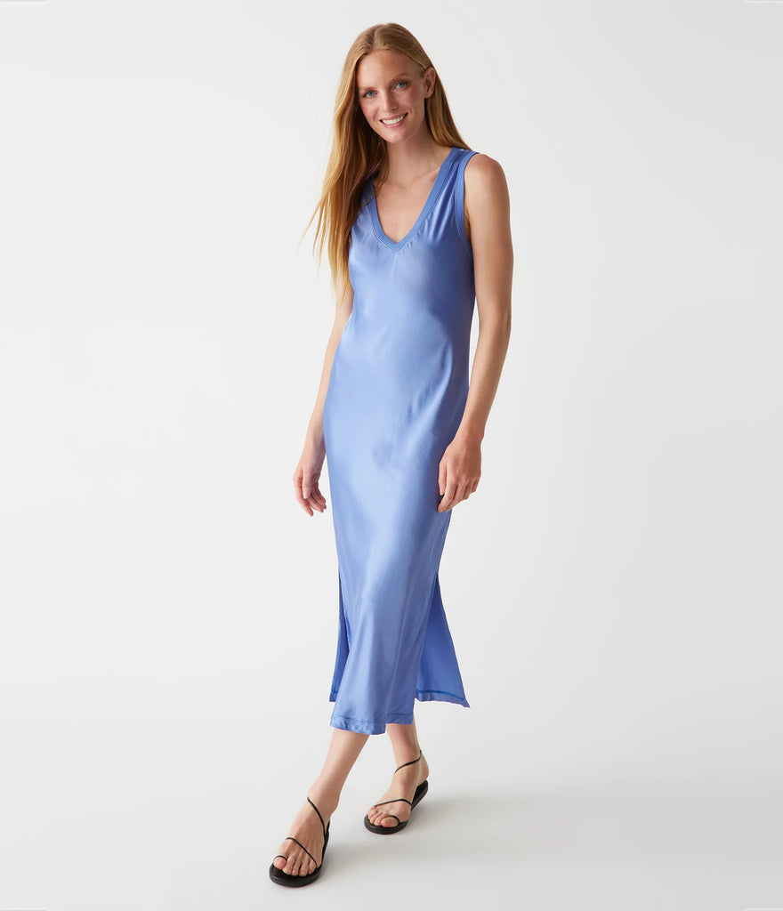 RANDI V-NECK MIDI