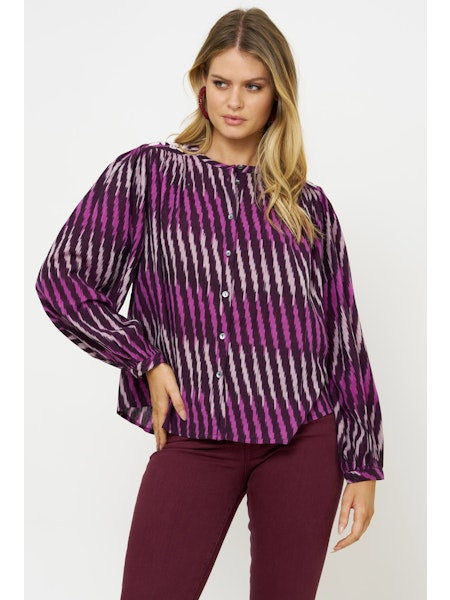 Embroidered Long Sleeve Top